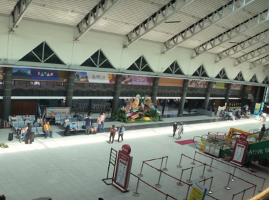 lobby of bangoy international airport also known as davao international airport