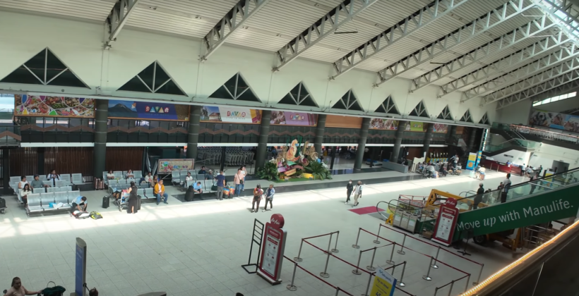 lobby of bangoy international airport also known as davao international airport